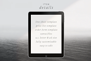 Simple Line Sheet Template Canva, a Marketing Template by frommakertomaker (Thumbnail 6 of 7)