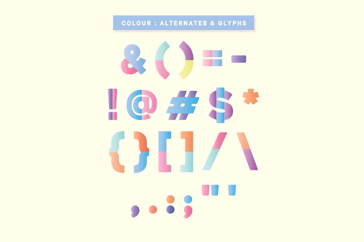 Newport Tracks - Colour Font preview 4