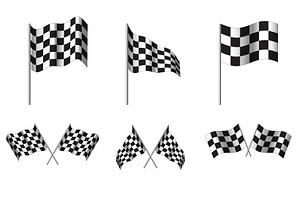 Checkered flags, vector set, a Holiday Photo by piter.goskov