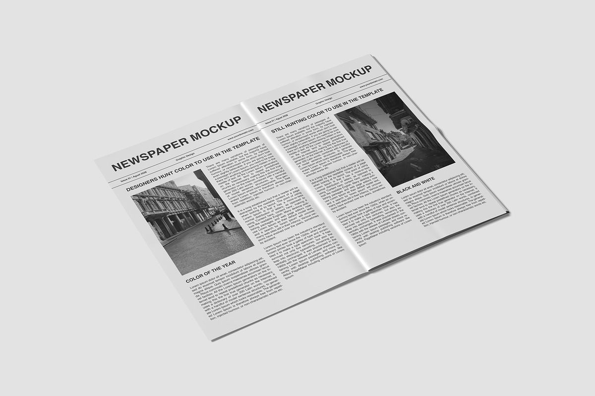 Newspaper Mockups, an Advertising Mockup by graphiccrew (Photo 2 of 13)