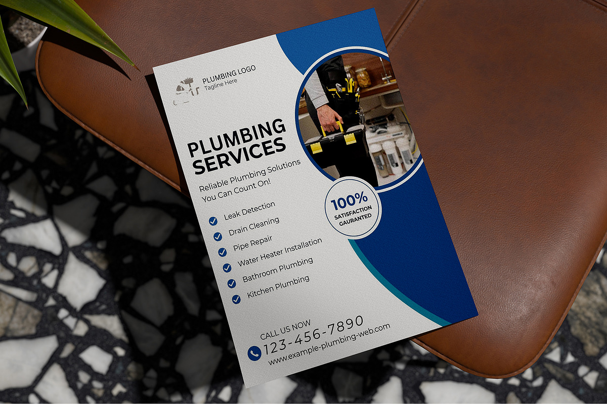Plumbing Flyer | Canva | 5 Flyers, a Flyer Template by Mohammad Sarfaraz (Photo 3 of 6)