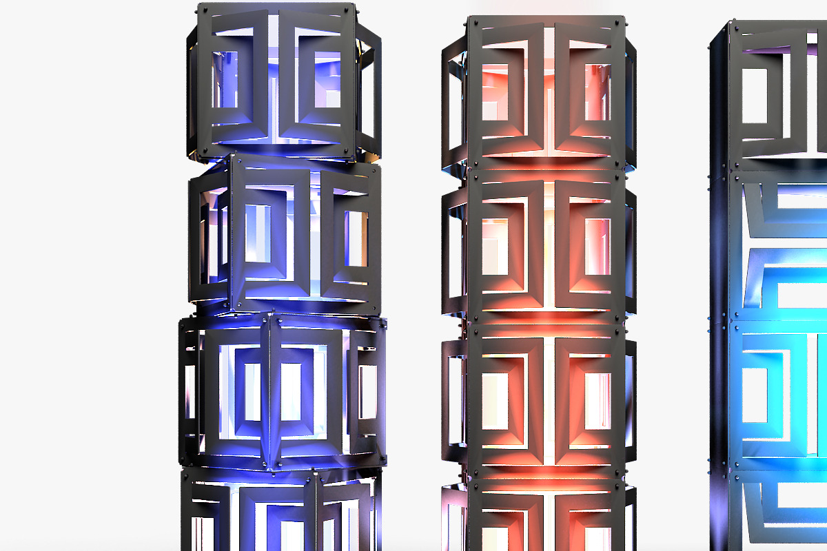 Stage Decor 21 Modular Wall Column, an Object 3D Model by akerStudio (Photo 10 of 15)