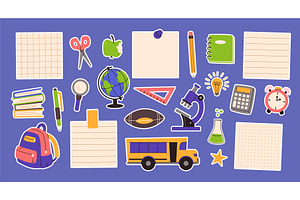 Back to school stickers. Doodle, an Object Illustration by winwin.art