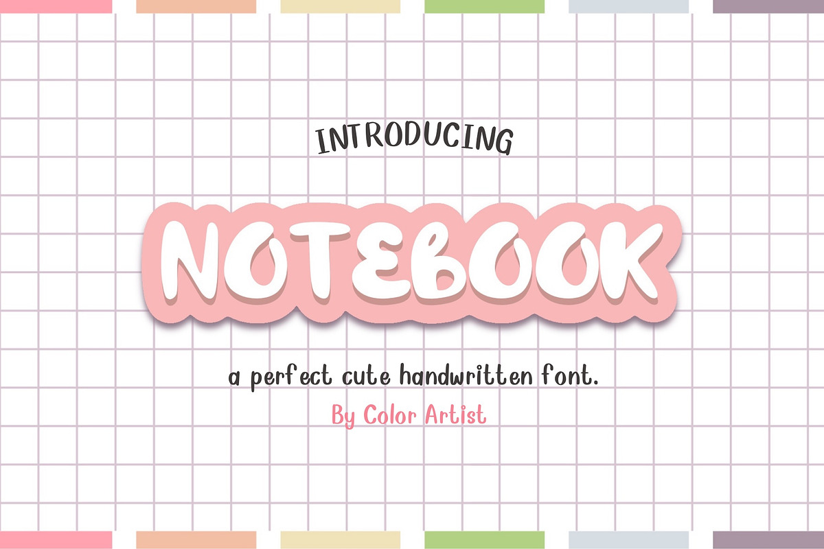 Notebook Font, a Handwritten Font by MyFontsShop (Photo 1 of 5)
