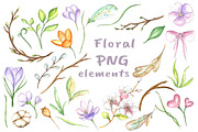 Happy Easter watercolor set, an Illustration by artdreamer (Thumbnail 5 of 6)