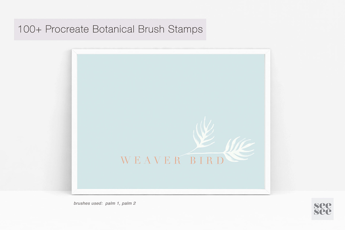 100+ Botanical Procreate Brush Stamp, a Brush Add-On by CC CREATIVE CO (Photo 8 of 16)