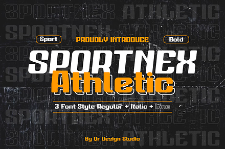 Sportnex Athletic, a Sans Serif Font by QR Design Studio