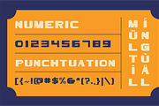 UBIQUITO - Retro Display Font, a Font by Rightwheels (Thumbnail 3 of 10)