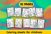 10 Spring Bear Printable Coloring Pa, an Education Illustration by badrusblue (Thumbnail 3 of 5)