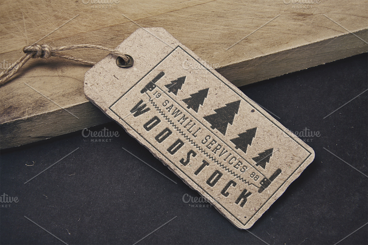 Set of vintage carpentry logos, a Branding & Logo Template by AkimD (Photo 5 of 8)