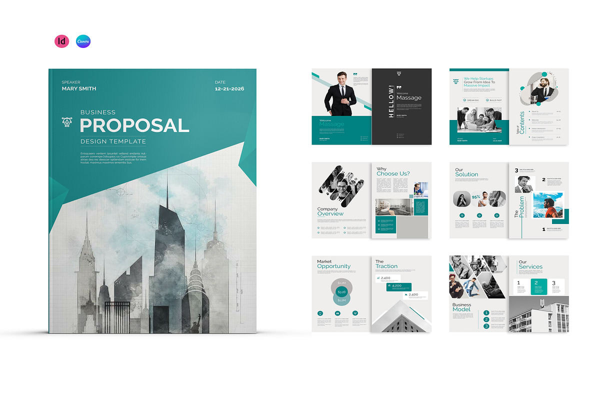 Business Proposal Template I Canva, a Brochure Template by PixWork (Photo 5 of 13)
