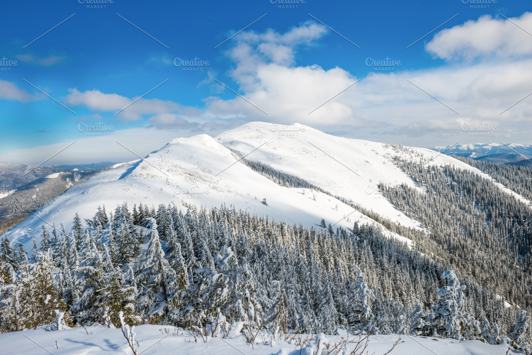 Winter landscape in mountains, a Nature Photo by Vapi