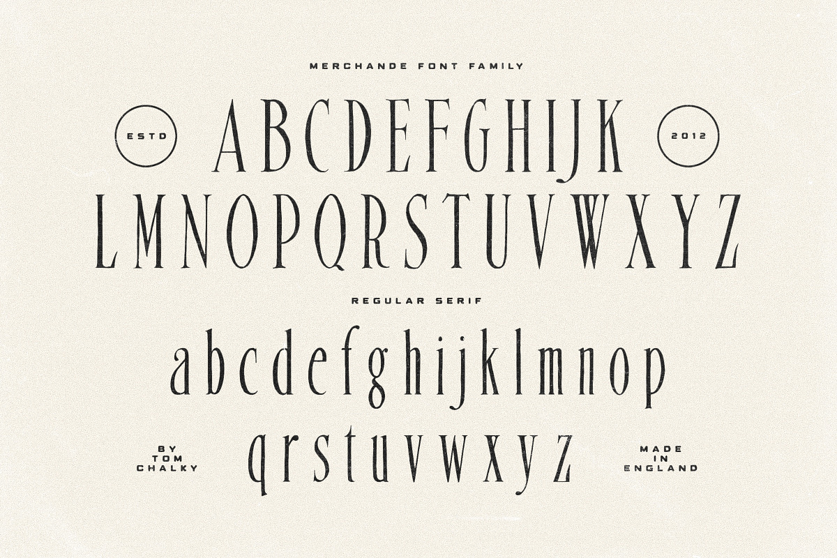 Merchande - Vintage Font Trio, a Font by Tom Chalky (Photo 8 of 11)