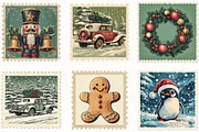 Christmas Postage Stamp Sublimation, an Illustration by OK Design (Thumbnail 5 of 5)