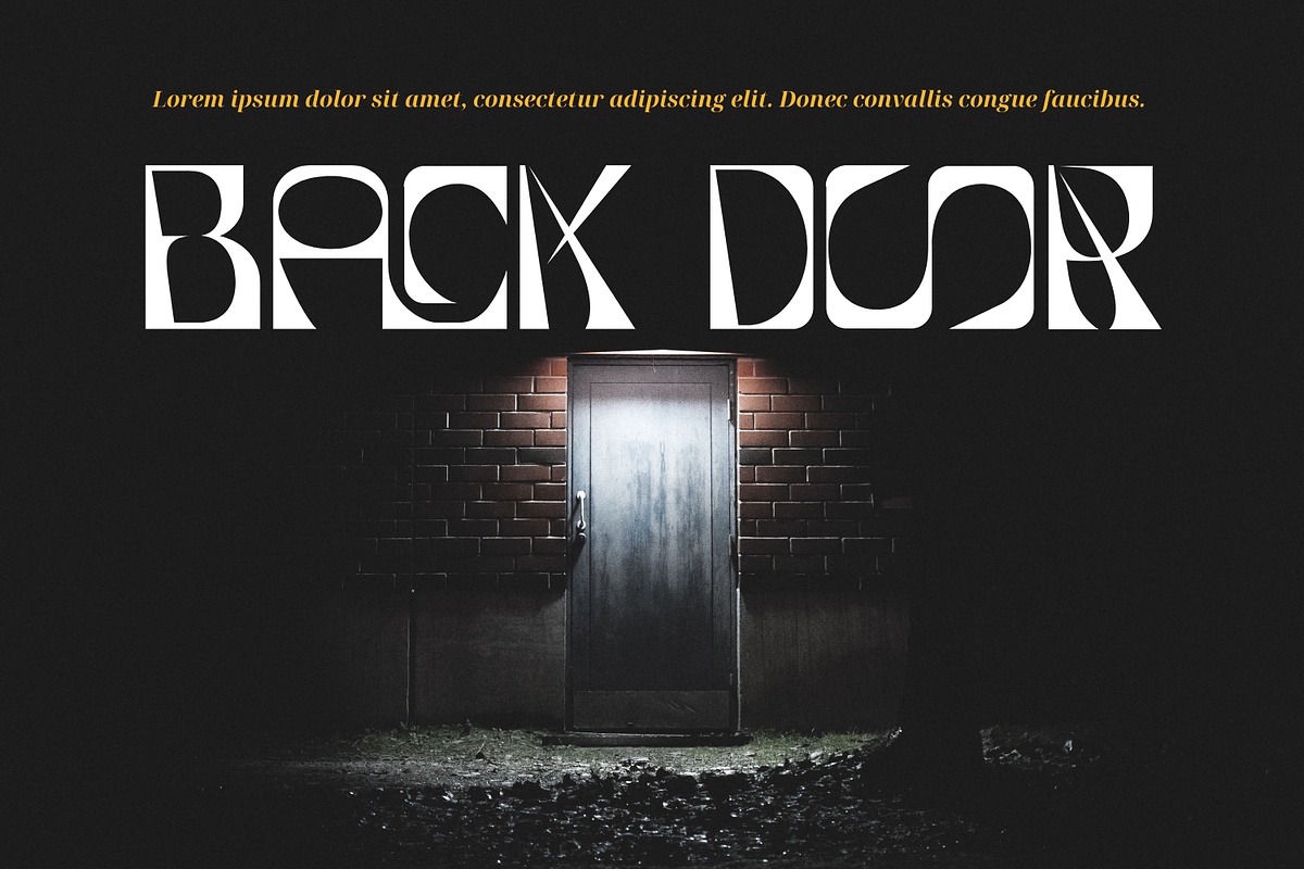 Engaging Stencil Font preview 5