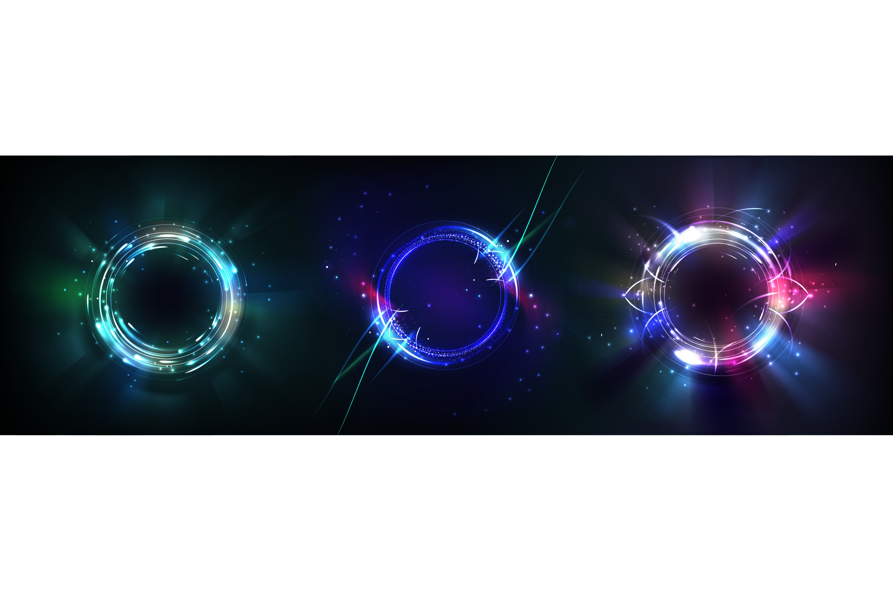 Neon Halo Light Circle Ring Glow by Art Pvp  Market  Creative Market