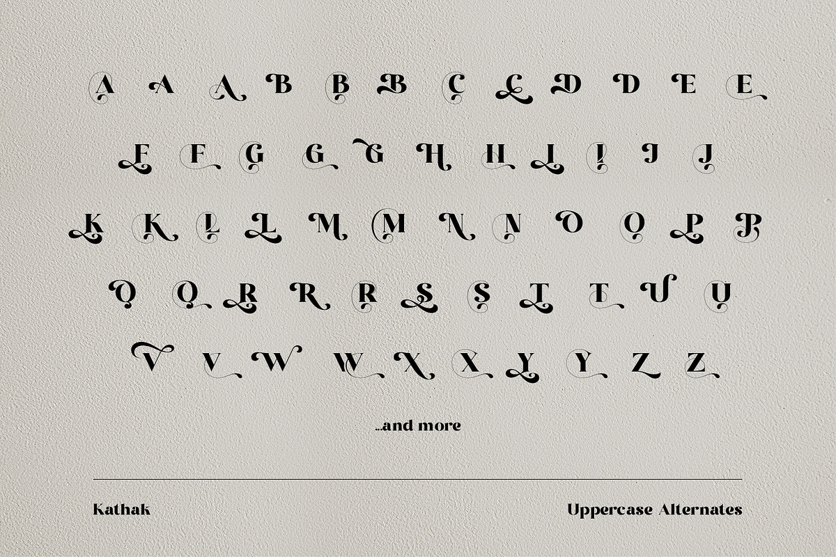 Kathak - Modern Classy Serif Font, a Serif Font by Ekahermawan (Photo 10 of 14)