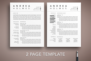 Modern Resume Template CV Word/Pages, a Resume Template by The Creative Resume (Thumbnail 2 of 8)