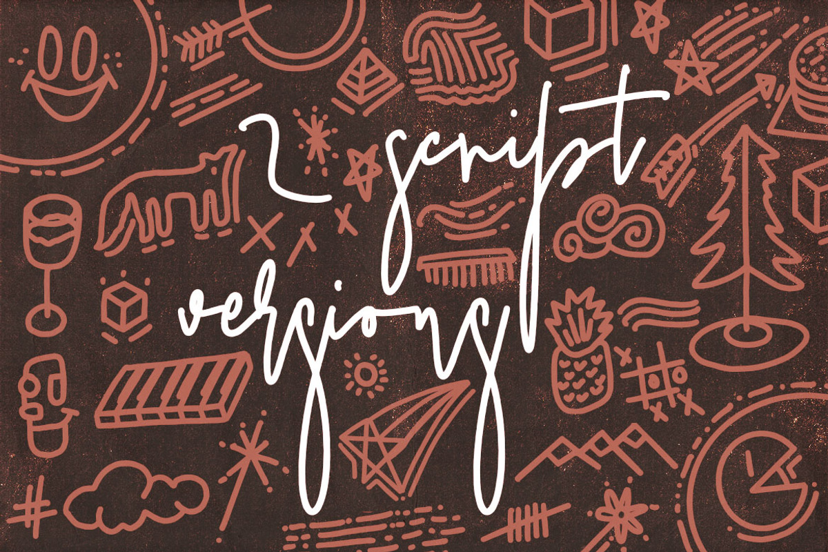 LineStyle Signature with Doodles, a Script Font by Deeezy (Photo 4 of 6)