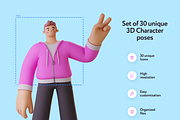 Ponty Student 3D Character Set, a Characters & Person 3D Model by Welovegraphics (Thumbnail 2 of 9)