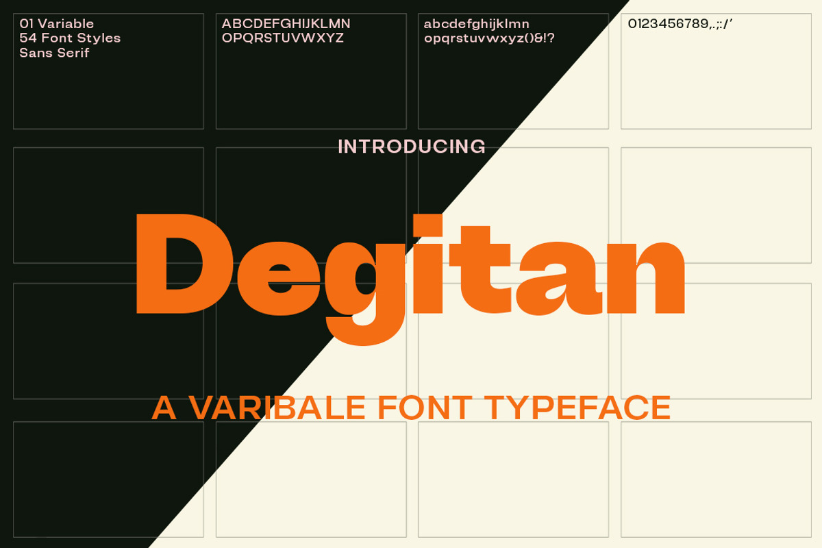 Degitan, a Sans Serif Font by Propertype (Photo 1 of 10)