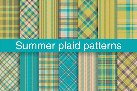#118 Summer Patterns for Vacation, a Pattern Graphic by Plaid4You