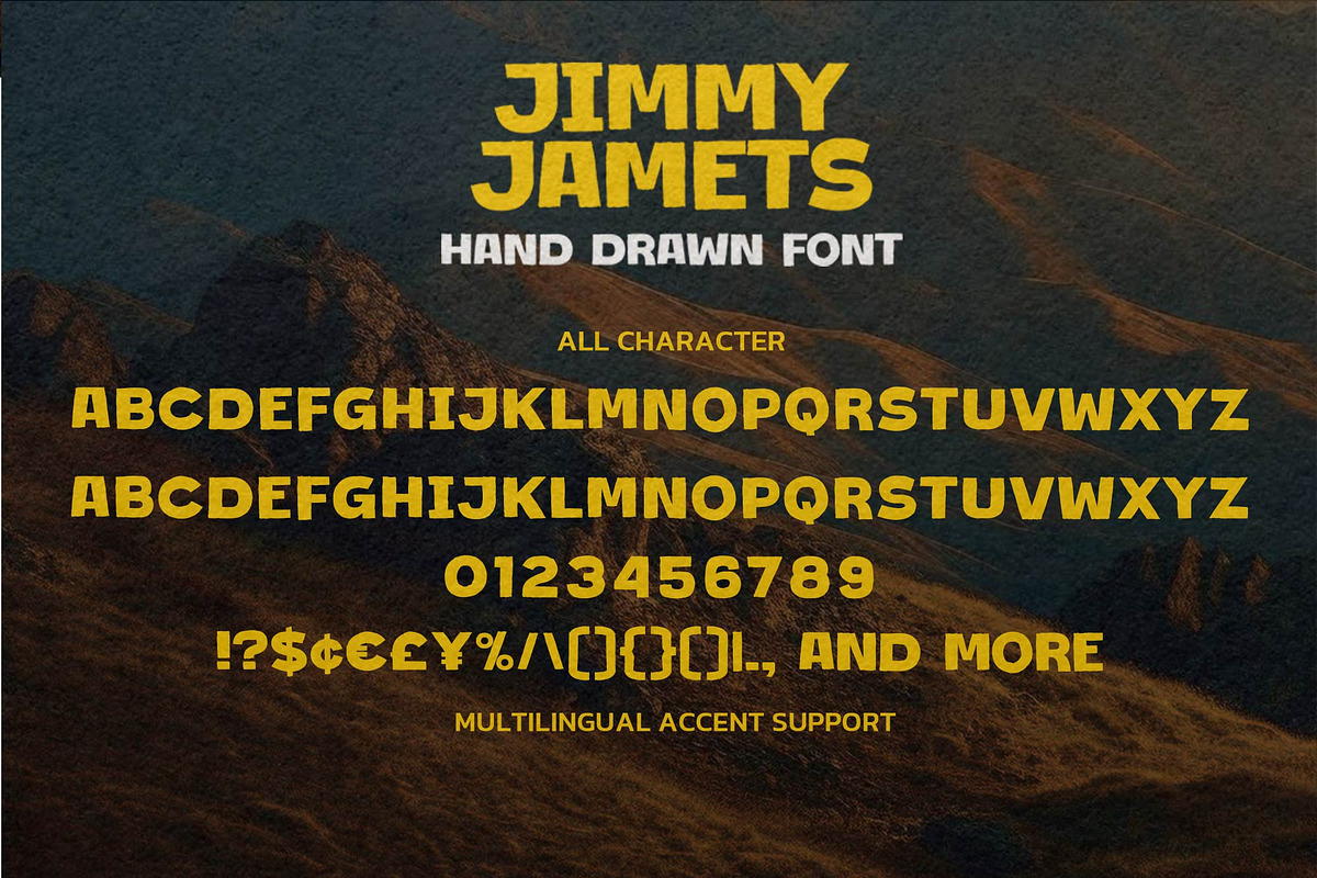 Jimmy Jamets This Is Hand Drawn Font