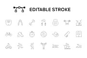 Fitness Icons, a Solid Icon by minhm2m (Thumbnail 6 of 6)