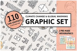Climate Change Line Graphics