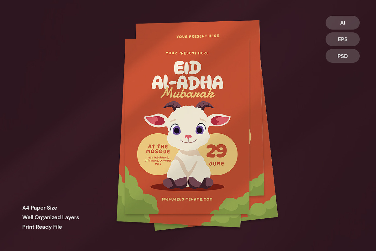 Eid Adha - Flyer preview 2