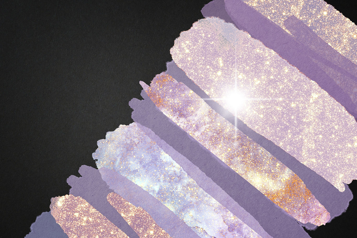Purple Sparkling and Watercolour, an Illustration by Pixafied (Photo 3 of 4)