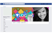 Vlog hero facebook cover template, a Social Media Template by NeptuneDesign (Thumbnail 2 of 4)