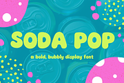 Soda Pop – Playful Bold Font, a Sans Serif Font by Collette Collabs (Thumbnail 1 of 4)