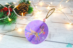 Animated Reindeer Christmas Ornament