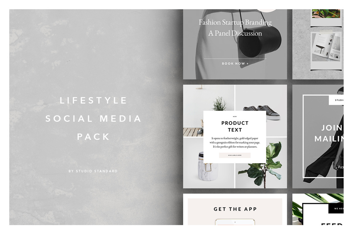 Lifestyle Social Media Pack, a Social Media Template by Studio Standard (Photo 1 of 7)