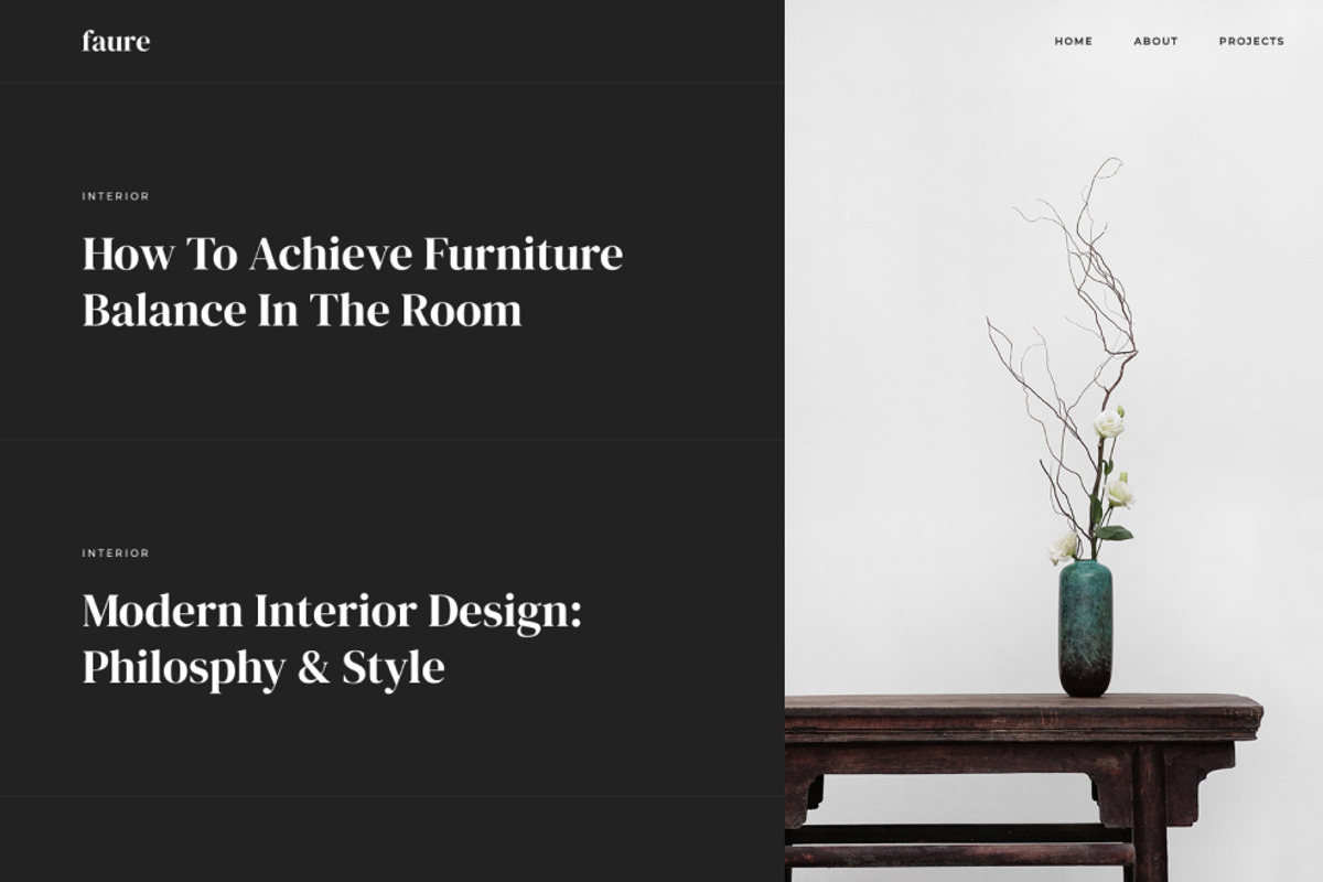 Faure - Interior Agency HTML Template preview 4