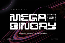Mega Binory - Modern Futuristic Font