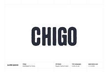 Chigo - Cyrillic Rough Typeface