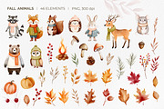 Watercolor animals. Autumn woodland, an Illustration by Hanna's ArtLab (Thumbnail 3 of 5)