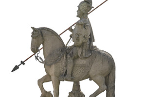Equestrian statue isolated photo, an Arts & Entertainment Photo by DanFLCreativo