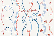 Hand Drawn Whimsy Embroidered Frames, an Object Graphic by Leila Divine (Thumbnail 10 of 12)