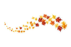 Autumn leaves design element, an Object Illustration by Things for designers