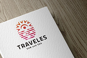 Sun and Sea Travel Logo Template, a Branding & Logo Template by Design_Planet (Thumbnail 3 of 4)