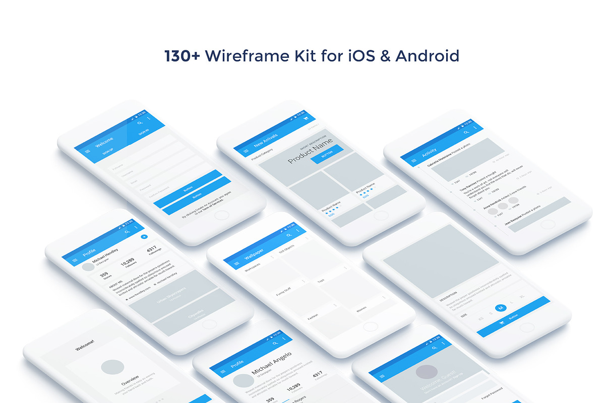 Baseframe - Wireframe UI KIT, a Wireframe Template by UICreative (Photo 2 of 5)