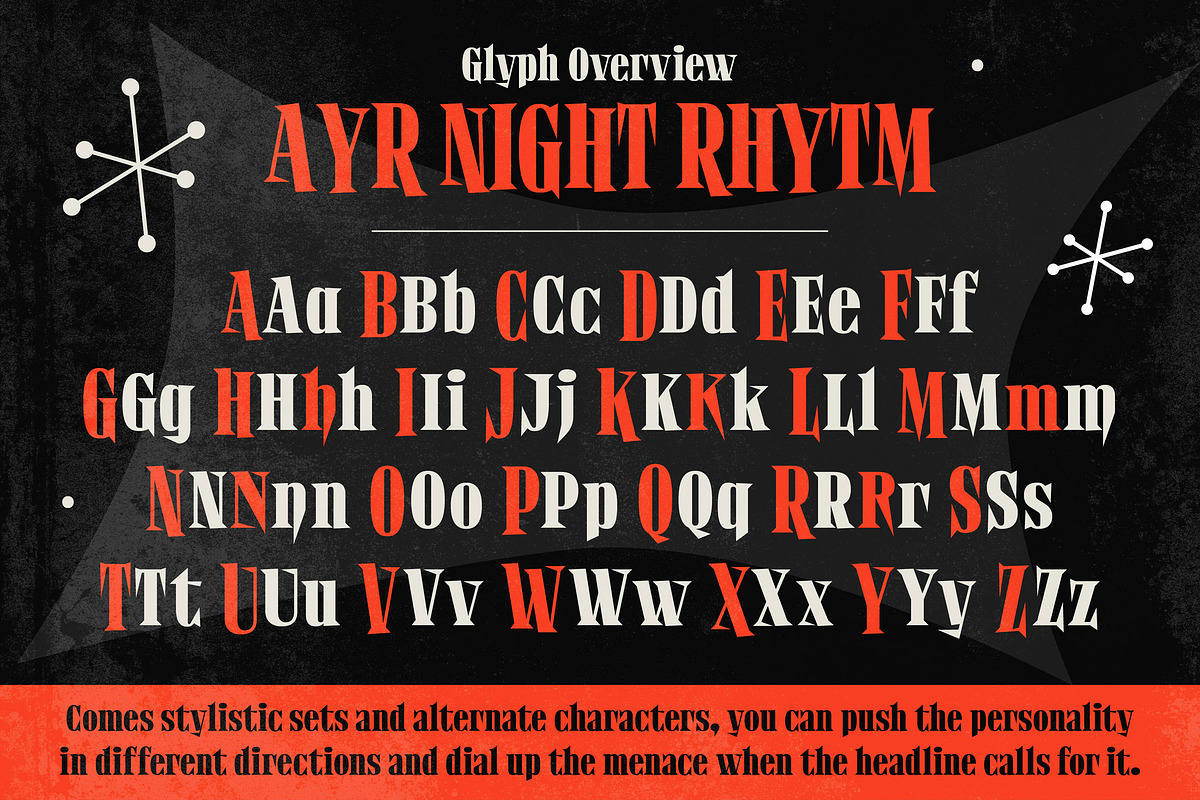 Night Rhytm, a Serif Font by Aiyari (Photo 2 of 11)