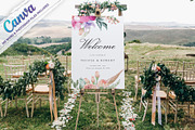 Welcome Sign Template Canva, an Invitation Template by ShineOnWedding (Thumbnail 4 of 9)