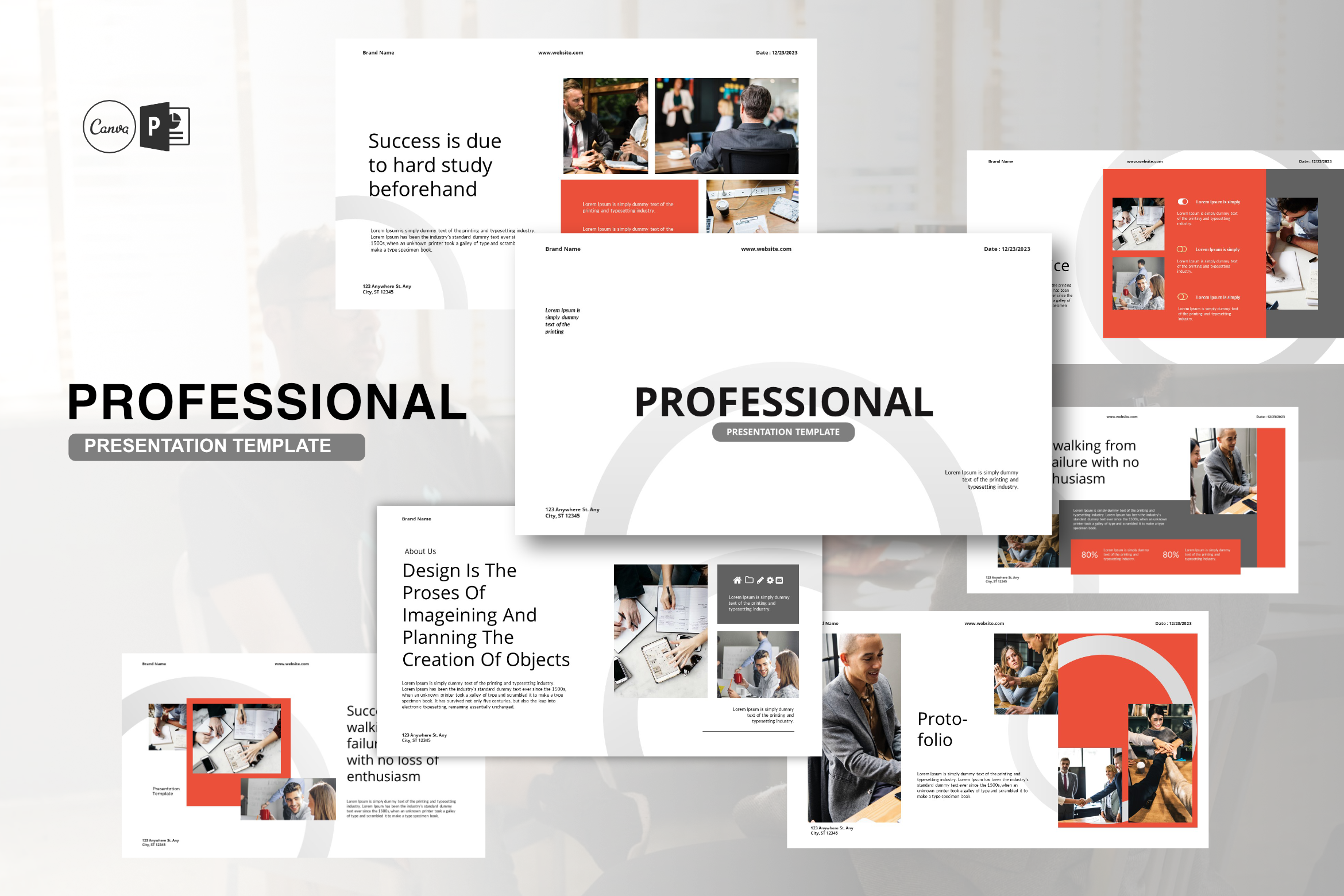 Professional Canva Powerpoint, a Presentation Template by Spesifikdesign