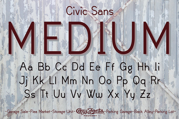 Civic Sans Medium preview 3