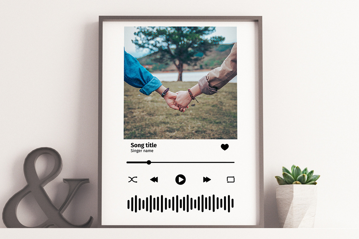 Song frame, music player template, a Graphic by vikkishop (Photo 6 of 6)