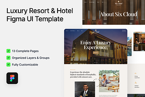 Hotel Six - Resort & Hotel Figma